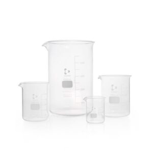 Glass Beaker Low Form with graduation and spout